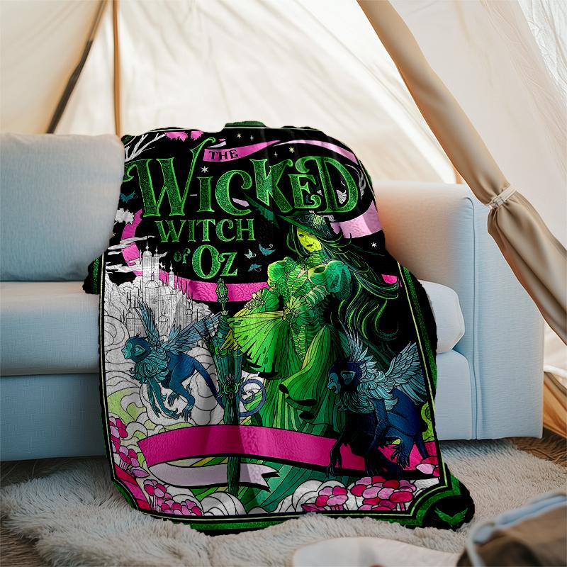 Theme Printed Blanket Perfect For Couch Bed Travel Outdoor Use Machine Washable Cozy Durable