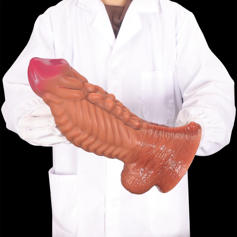 Riesiger Muskel-Dildo für Frauen Realistisches Silikon Erwachsenen-Sexspielzeug BDSM Masturbation