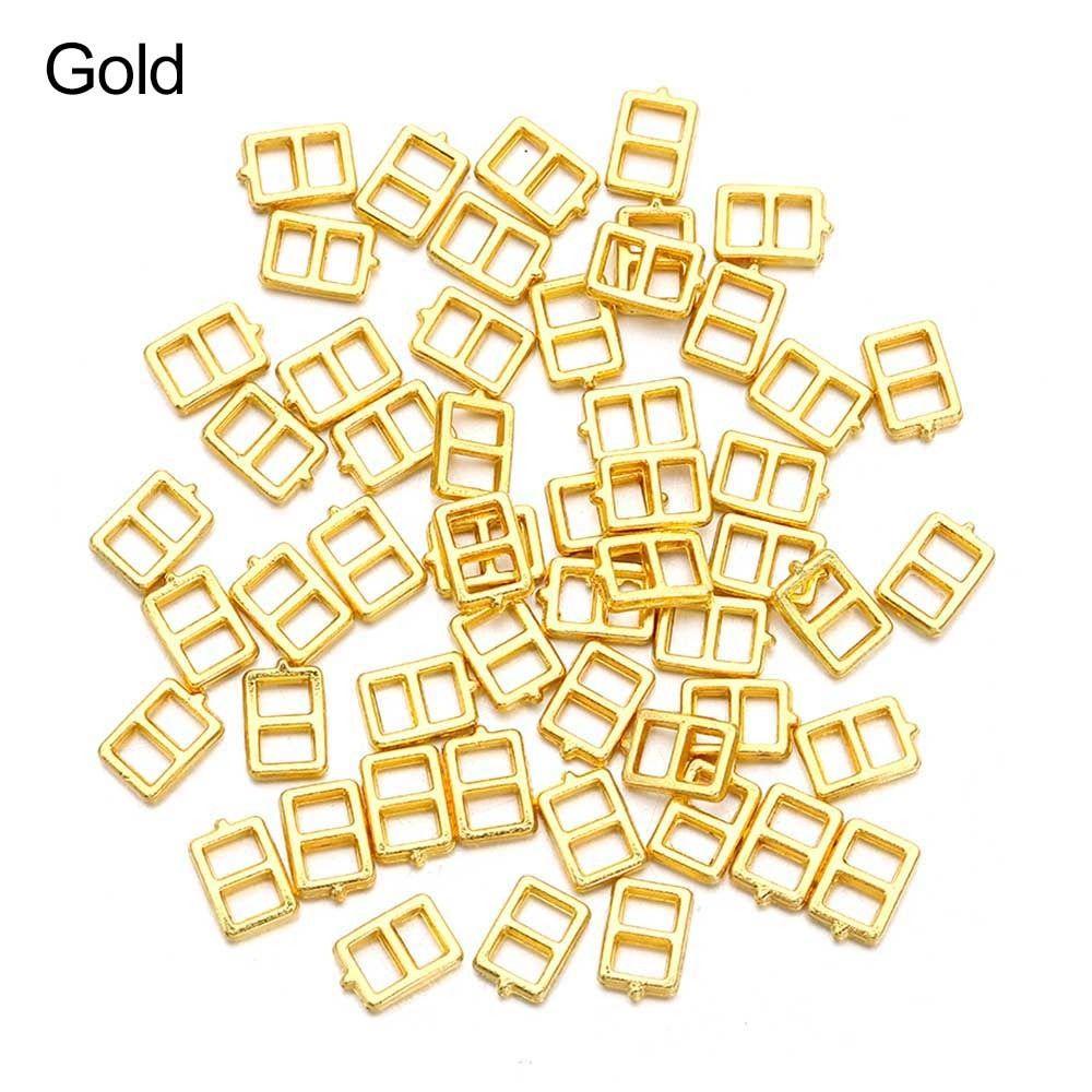 4 Colors Mini Ultra-small Belt Buttons Tri-glide Buckle Diy Dolls Buckles Doll Bags Accessories
