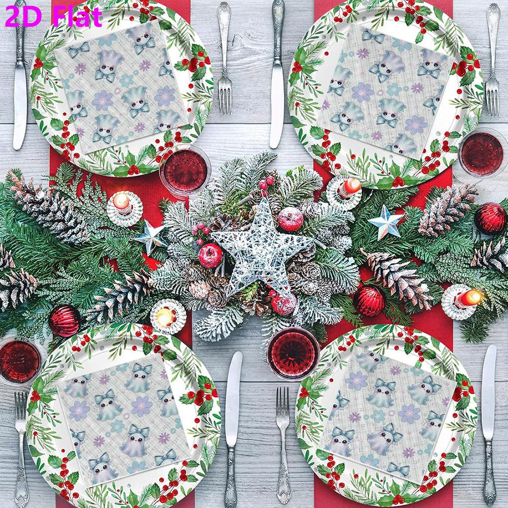20pcs Disposable Napkins with Ghost Pattern Print for Wedding,Parties,and Daily Use for Thanksgiving Fall Christmas Table Decoration