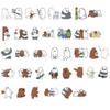 Lebhafte 37 Stück We Bare Bears Wasserdichte Graffiti-Aufkleber für Gepäck und Elektronik