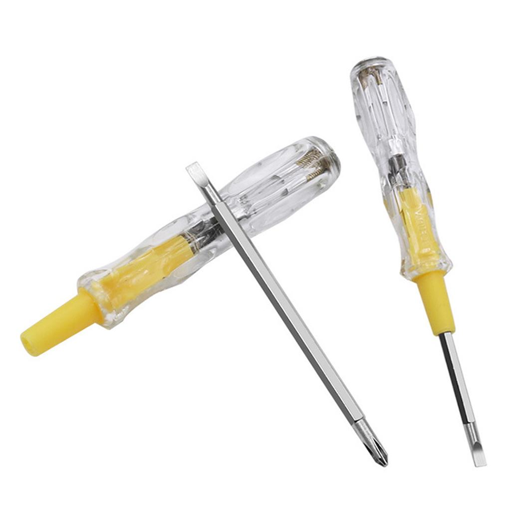 AC/DC100-500V Voltage Detector Electric Test Tester Pen Double Heads Removable Screwdriver with Indicator Light