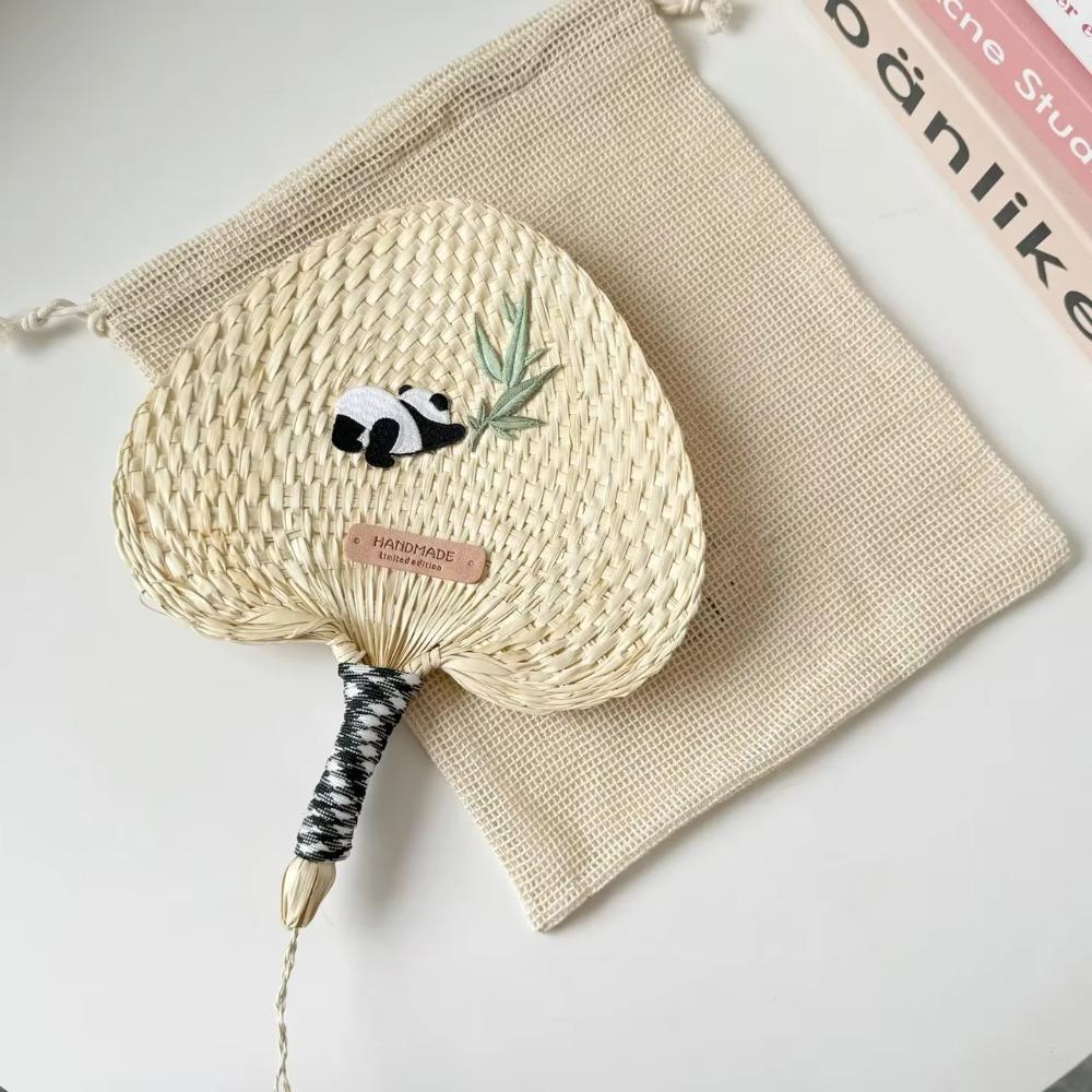 Vintage Cattail Fan Chinese Style Handheld Fan Home Decor Crafts Woven Fan  Wedding Party