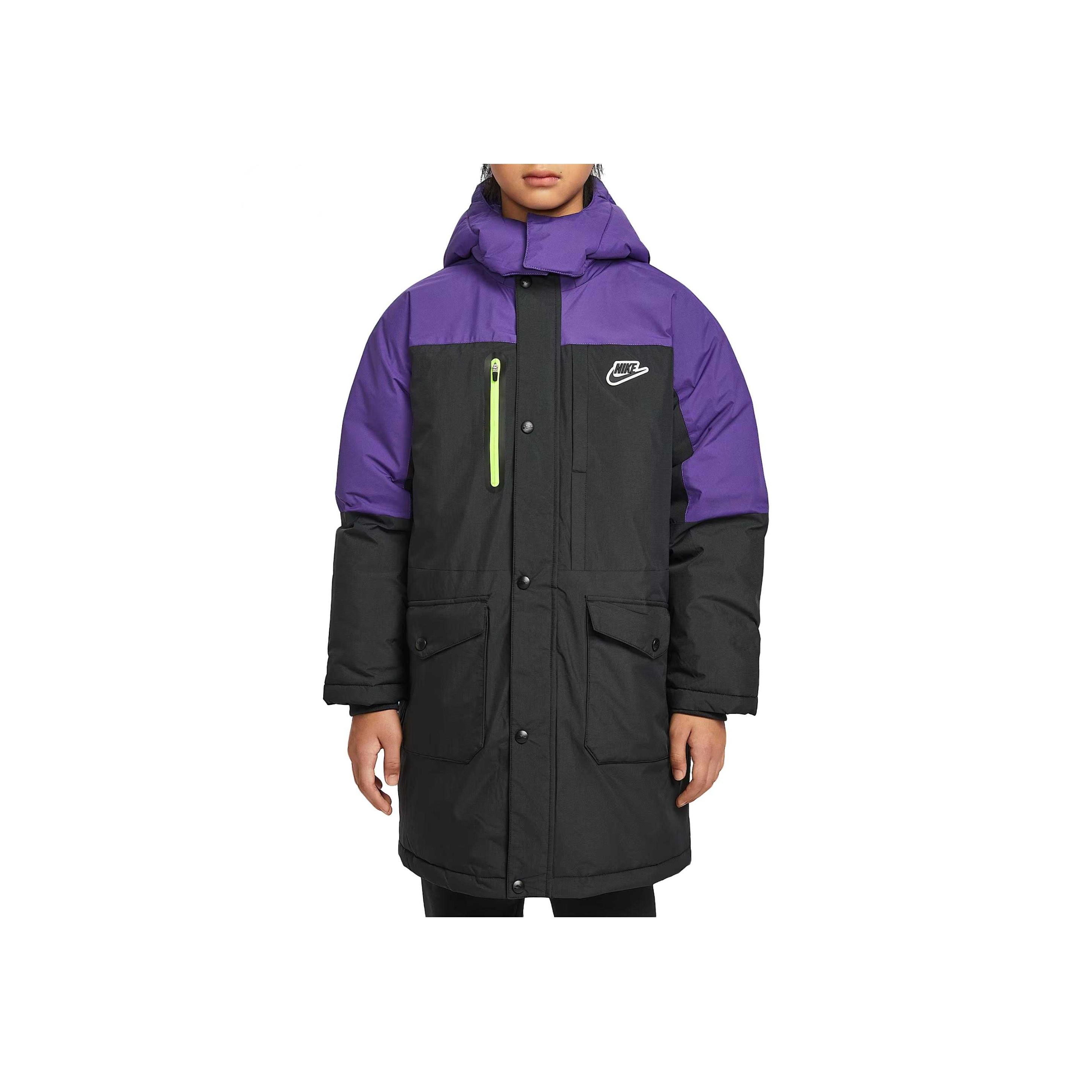 

Nike Down Jacket Color Block Comfortable Soft Warm Duck Down Kids Kids jackets IR0027-010 S