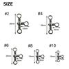 115 Pieces 3-way Fishing Swivels Set T-shape Triple Swivel Connector Fishing Tackle Accessories For Freshwater Seawater