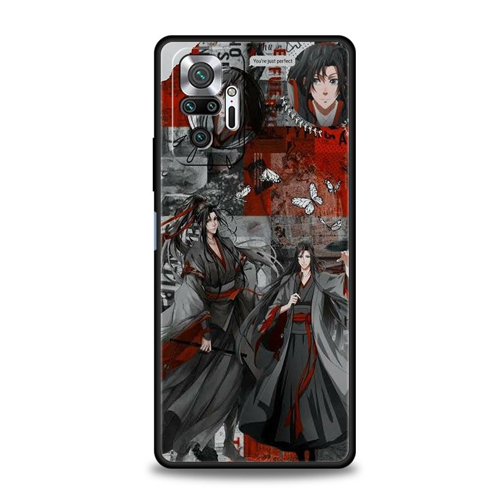 Anime Mo Dao Zu Shi Wei Wuxian Etui na telefon dla Xiaomi Redmi Note 12 11 10 Pro 9S 9 8 7 9T 8T 9C 9A 8A 12 11T 5G K50 Gaming Cover