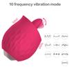 Female Silicone Tongue Lick Vibator Toy Masturbator 10 Modes Waterproof Low Noise Clitoris
