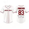 Bon Jovi Forever Tour 2026 Baseball Jersey Button Up Short Sleeve Unisex  T-shirt Summer Casual Men Women Tops Print Shirt