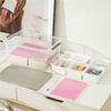 Fresh Art Supply Craft Organizer 17 QT Plastic Storage Box With Removable Tray And Stackable Storage Container