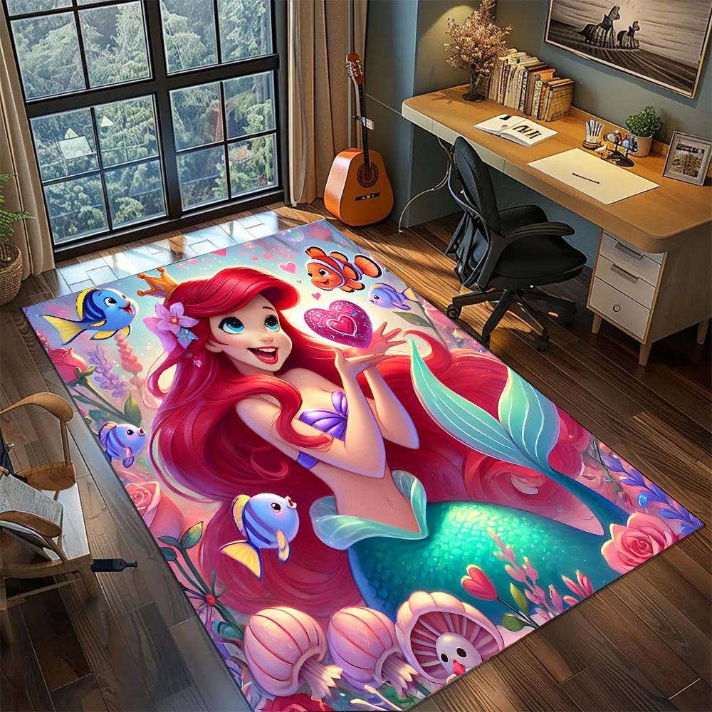 Disney Princesses: Dream Gathering Rug Carpet Large Area Rug Non Slip Washable Floor Mat Gamer Room Bedroom Home Decor