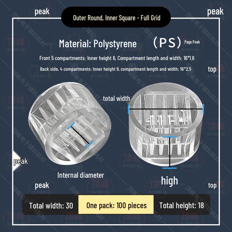Einweg-Acryl-Kristallharzform für metallographische Kaltpress-Proben