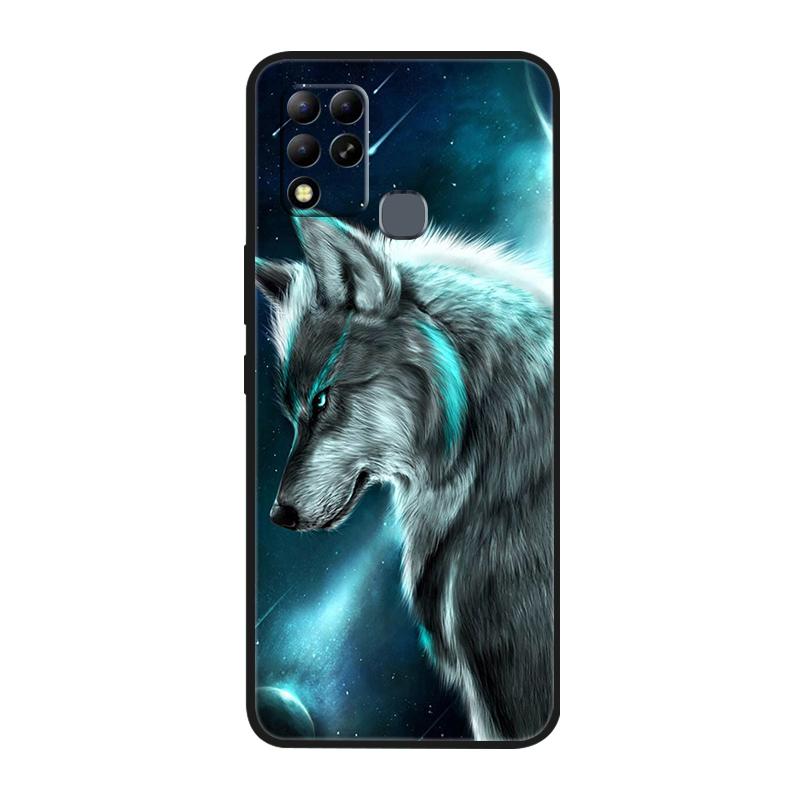 For Infinix Hot 11 G37 4G Case Covers TPU Black Silicone Cover for Infinix Hot11 G37 Protective X689F Soft G 37 Black Shells