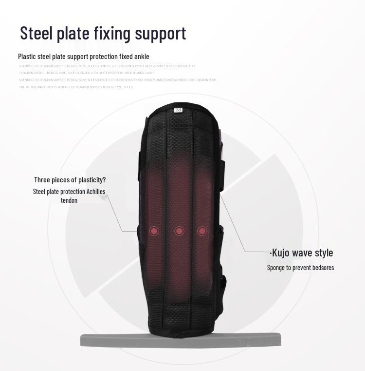 Orthopedic T-Strap Shoe: Breathable, Anti-Rotation Support for Ankle Fracture Brace
