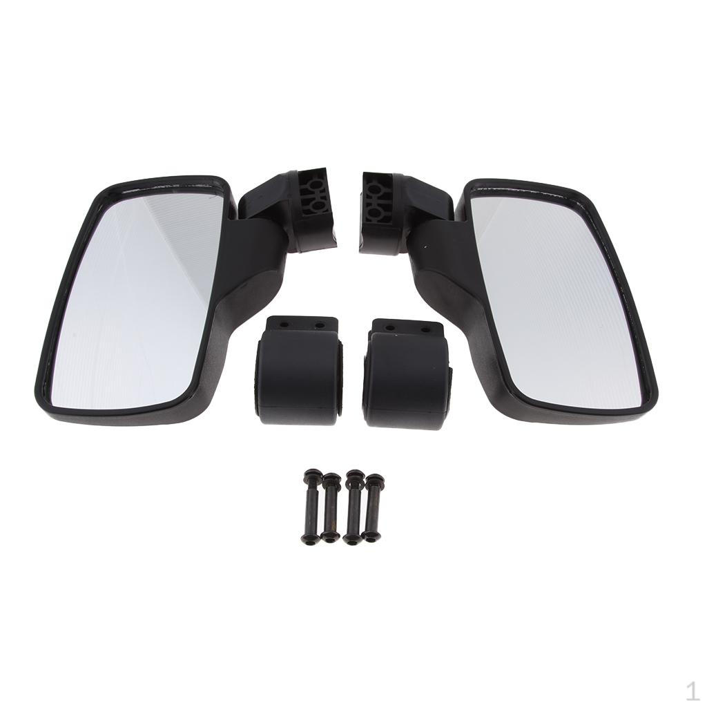 Snapklik.co : UTV Side Irrors For 1.75-2Inch Roll Bar, Easy-Adjustable 2023 New UTV Side View - View #2