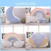 Colorful Rainbow Plush Sofa Pillow Cushion For Cozy Home Decoration And Playtime Fun