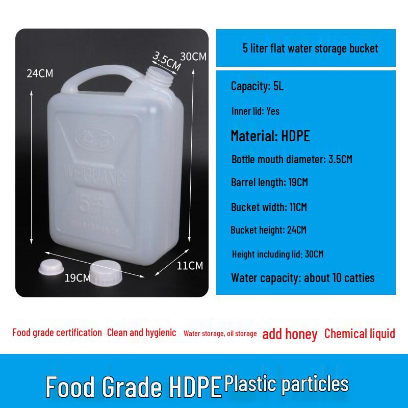 ZISIZ Food-Grade Plastic Storage Bucket