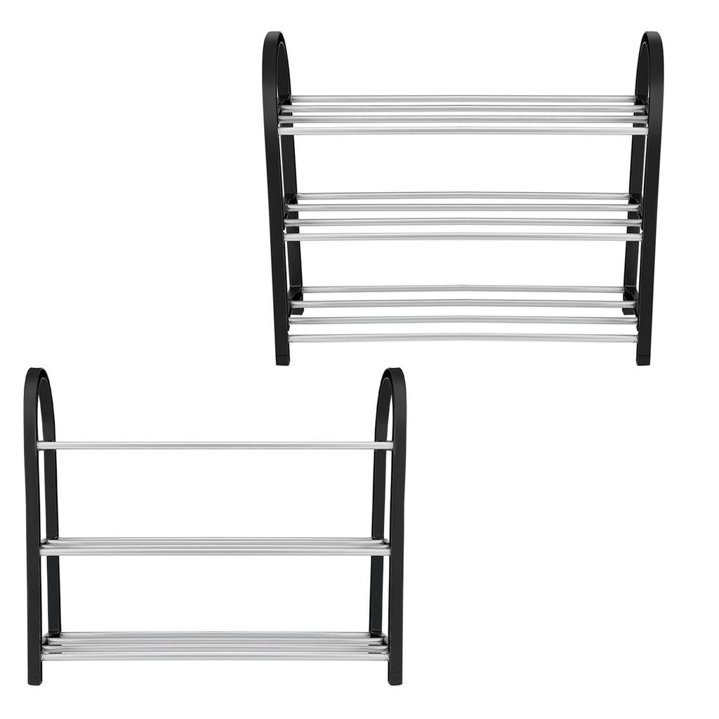 Plast Hliník Kov Stojící botník DIY Police na boty Domácí organizér