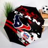 basketball Texans Logo Umbrella 8-Frame for Travel, Camping, Casual Lightweight Portable Umbrella, Essential for Every Family Holidays Gift