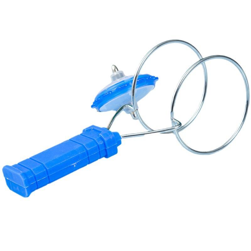 Giroscop magic rotativ inerțial cu manivelă manuală: Jucărie educativă colorată, luminoasă, magnetică pentru copii.