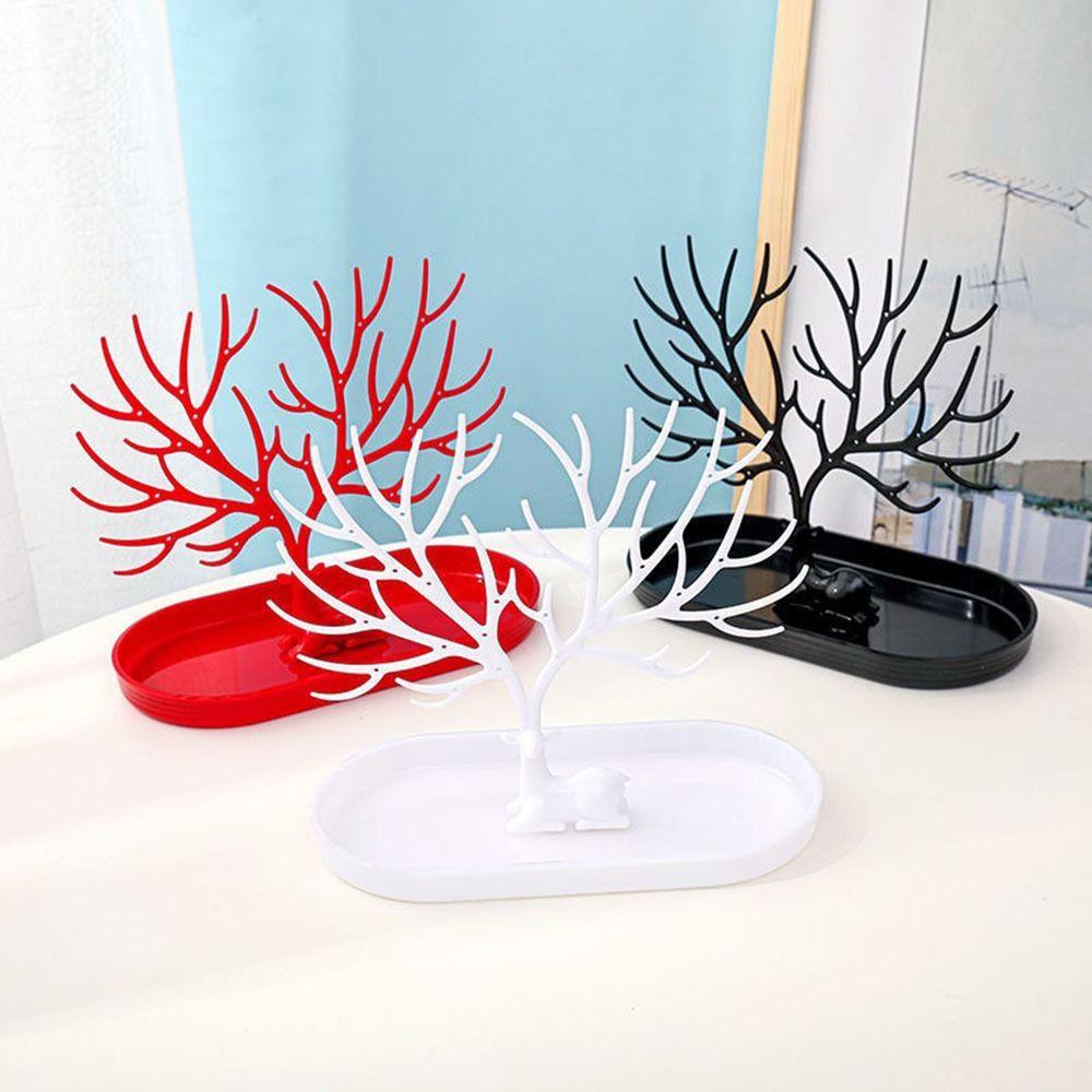 

Deer Horn Jewelry Display Stand Plastic Organizer Holder Durable Storage Racks Earrings
