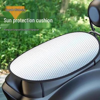Electric Vehicle Motorcycle Seat Cushion: Sunscreen & Heat Insulation Pad with Free Shipping