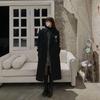 Women's Mid-Length Woolen Coat: Spring/Summer, Korean Style, Loose Fit, Versatile, Petite, Cotton-Enhanced