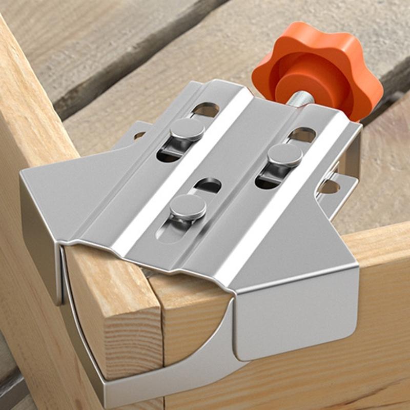 Corner Clamp Stainless Steel Opened Closed Adjustable 90 Degree Right Angle Clamp for Woodworking Right Angle Clamp