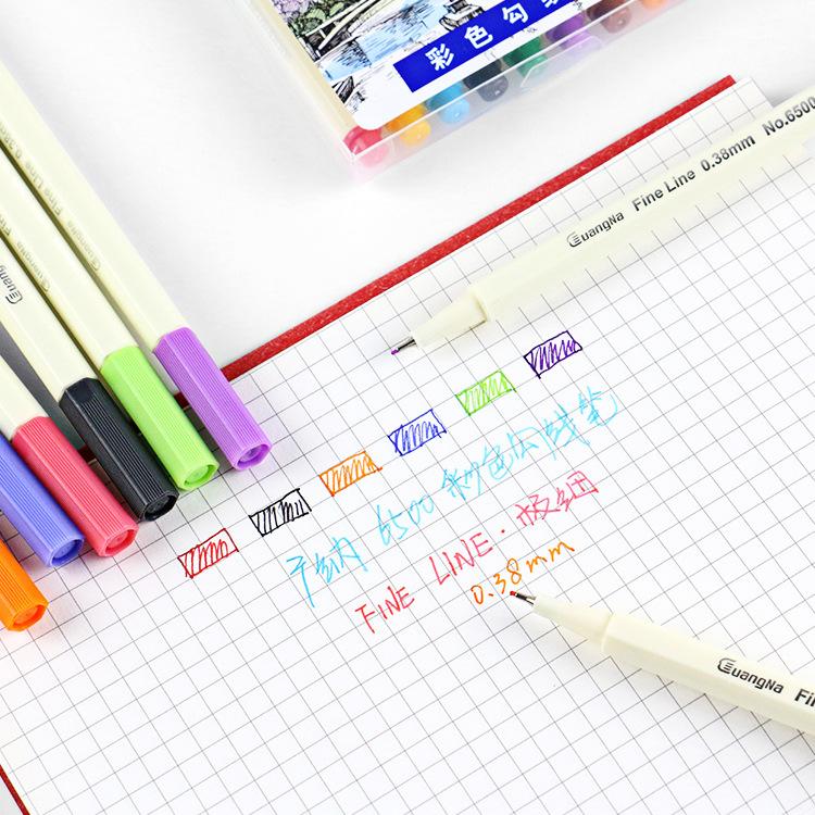 10pcs/15pcs Set Line Drawing 0.38mm Pen Color Extremely Fine Colouring Pen 0.38mm Pen for Water-based Marker Graffiti Painting