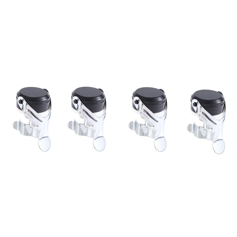 

AEE2-4 Pack Sealer Bar Stopper Wine Bottle Cork Sparkling Wine Champagne Cap Stainless Steel Bar Champagne Cork Silver Easy To U серебряный