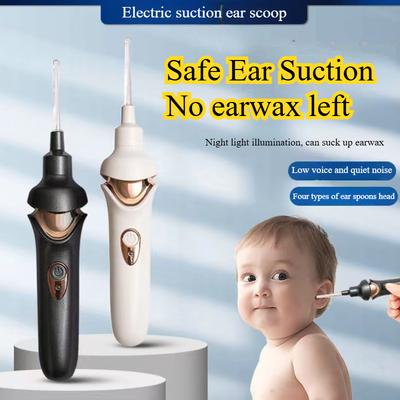 Electric Ear Wax Vacuum Cleaner  Adult Ear Scoop Children's Visible Luminous Earwax Cleaner