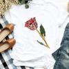 Women Lady Flower Butterfly Cartoon Printing 90s Fashion Print Shirt Clothes T Tee Womens Tshirt For Female Top Graphic T -Shirt