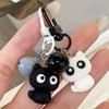 1pc/2pcs Cute Black White Cat Keychain Funny Creative Versatile Pendant Backpack Hangings Key Ring Accessories Jewelry Gifts