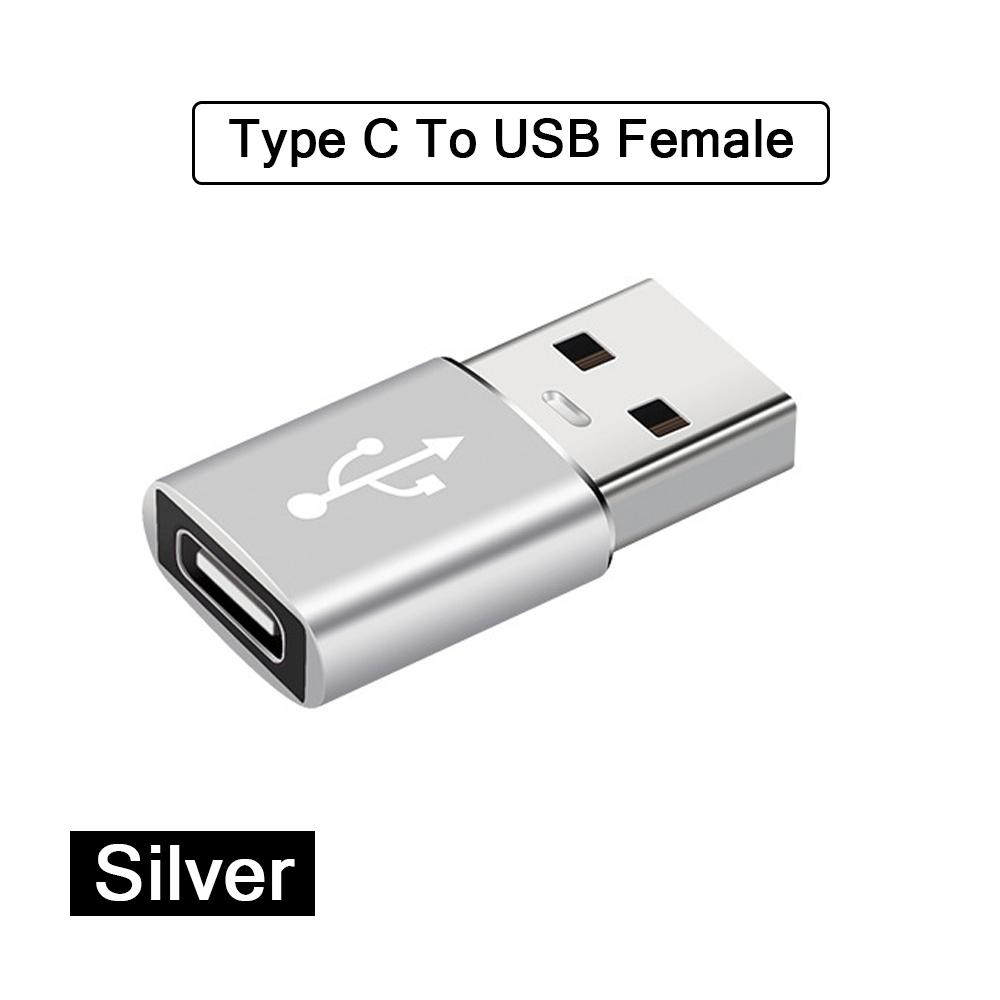 2PCS USB 3.0 To Type C OTG Charger Adapter Connector Type-C To USB Male To Type-c Adapt Converter for PC MacBook Car USB Ipad