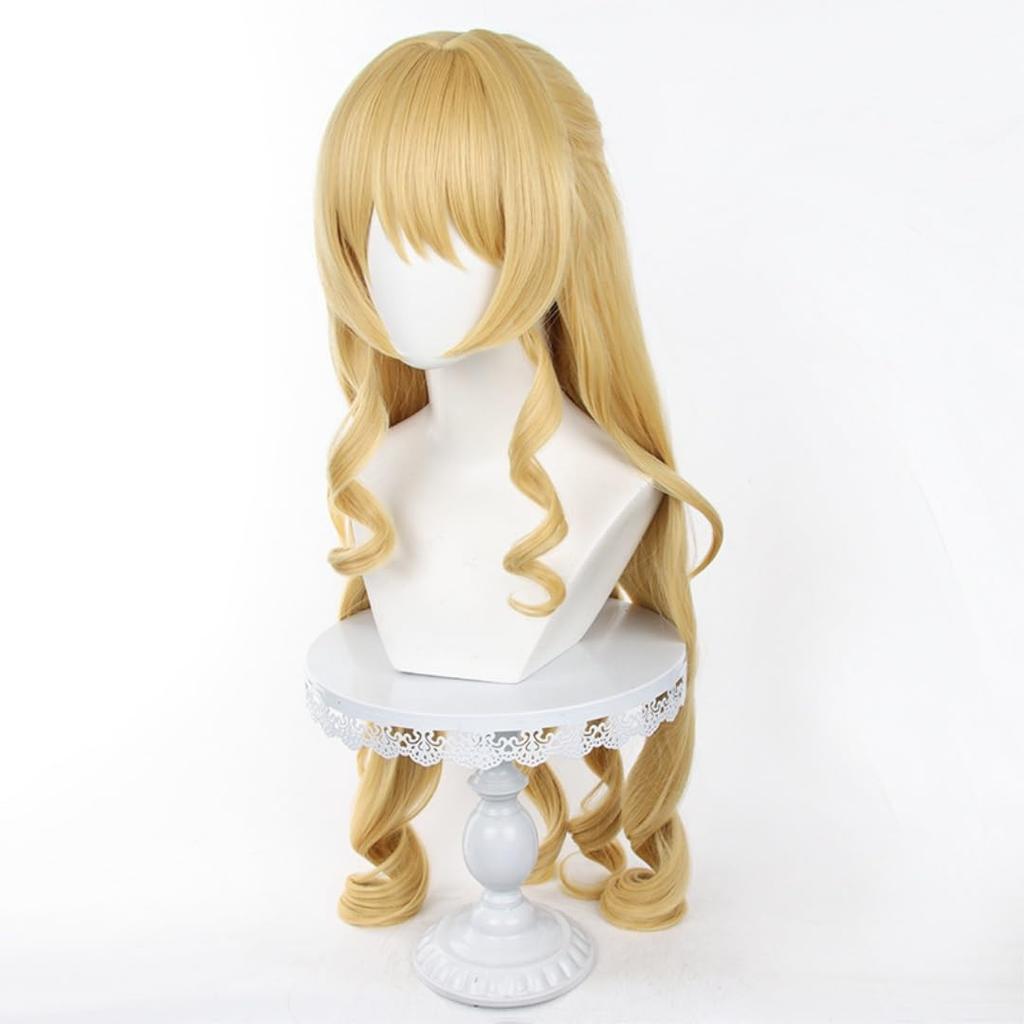 Akixen Genshin Navia Paruka Cosplay Anime Síťka na vlasy Módní Dárek Událost Halloween Vánoce Žáruvzdorná Maskování Kostým Školní festival Kulturní