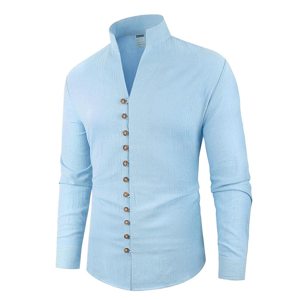 Herrenhemden Lässige Button-Down-Hemden Baumwollhemden Langarmhemden Businesshemden Hemden für Herren Arbeitshemden Hemden Lässige Hemden