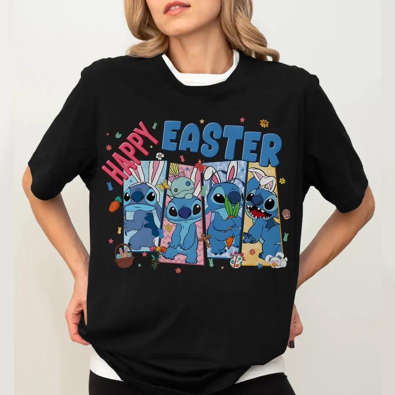 Dissney Stitch Happy Easter T Shirt Unisex 9