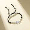 Stainless Steel Romantic Bowknot Bracelet Dainty Horse Pendant Bracelet Cute Pony Rope Bracelet for Women Jewelry Gift for He