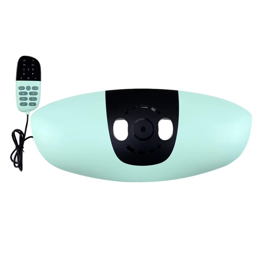 

Электрический массажер для поясничной тракции с регулируемой вибрацией, массажер для талии, поддержка поясничного отдела позвоночника, аппарат для массажа спины, массажер для талии зелёный