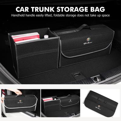Car Trunk Storage Large Capacity Stowing Tidying Organizer Box For 159 Giulietta Giulia 147 Mito 156 159 166 GT