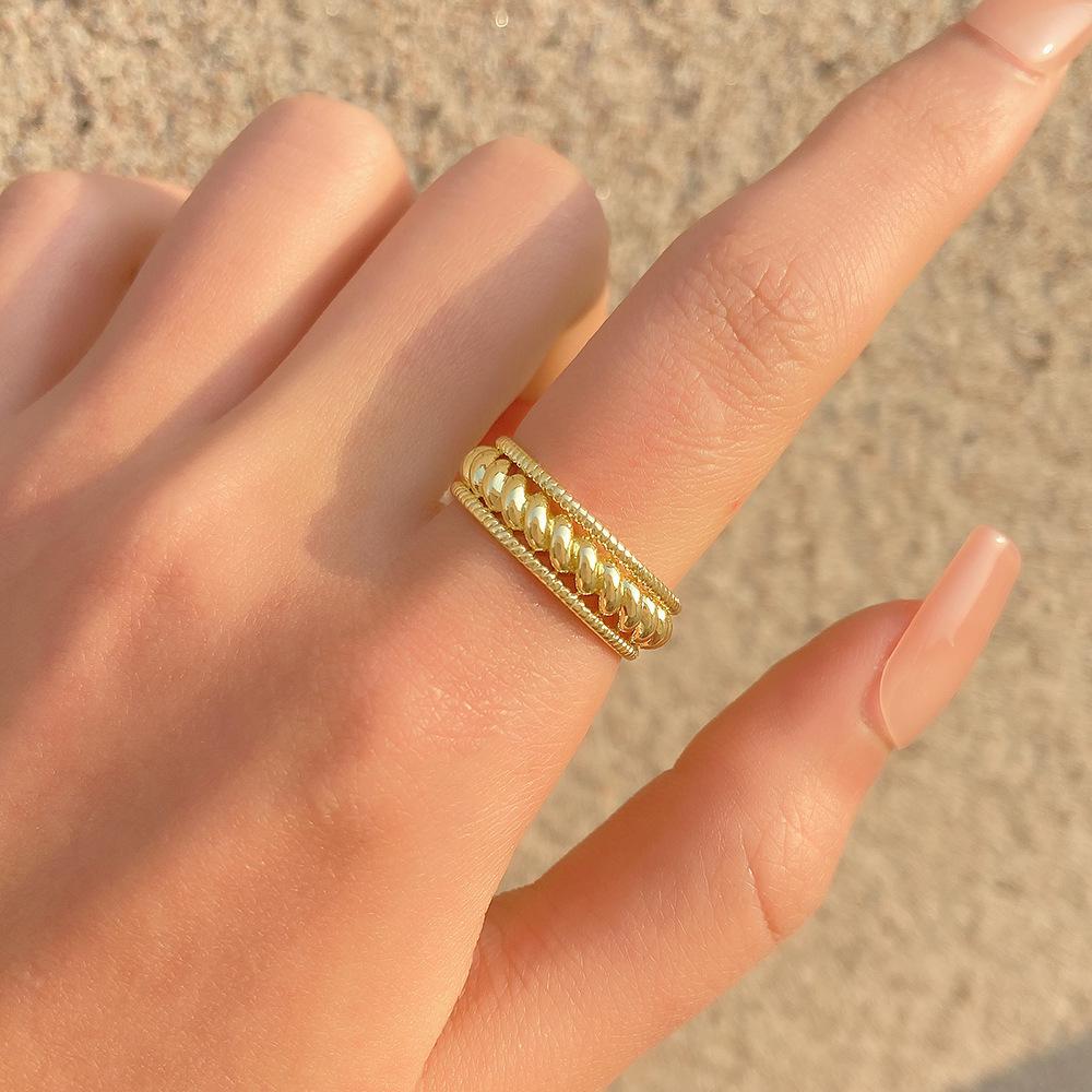 High-End Cross-Border Fashion Bow Ring for Women - European & American Style Open Index Finger Accessory