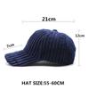 Hats For Men And Women In Winter Trendy Baseball Caps Warm Corduroy Casual Couples Versatile Peaked Caps Spring And Summer