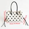 Solid Black Nylon Tote Bag Multi-compartment Large Capacity Handbag  Commuting