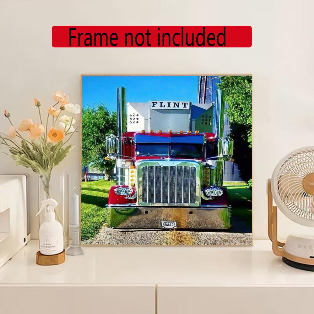 Kenworth Diamond Painting Round Diamond Mosaic Rhinestones Diamond Embroidery Craft Kit Wall Decor Without Frame