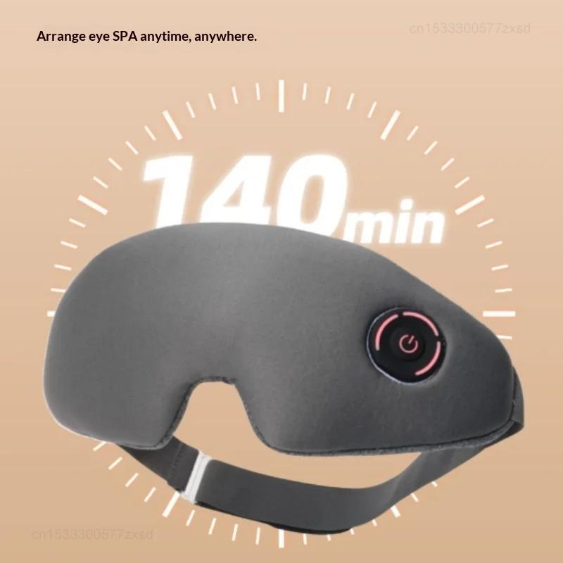 USB Heated Eye Mask for Dry Eyes Sleep Steam Eye Massager Hot Compress Sleep Shading Relieve Eye Fatigue for Offic &Travel 3speed Temperature Control