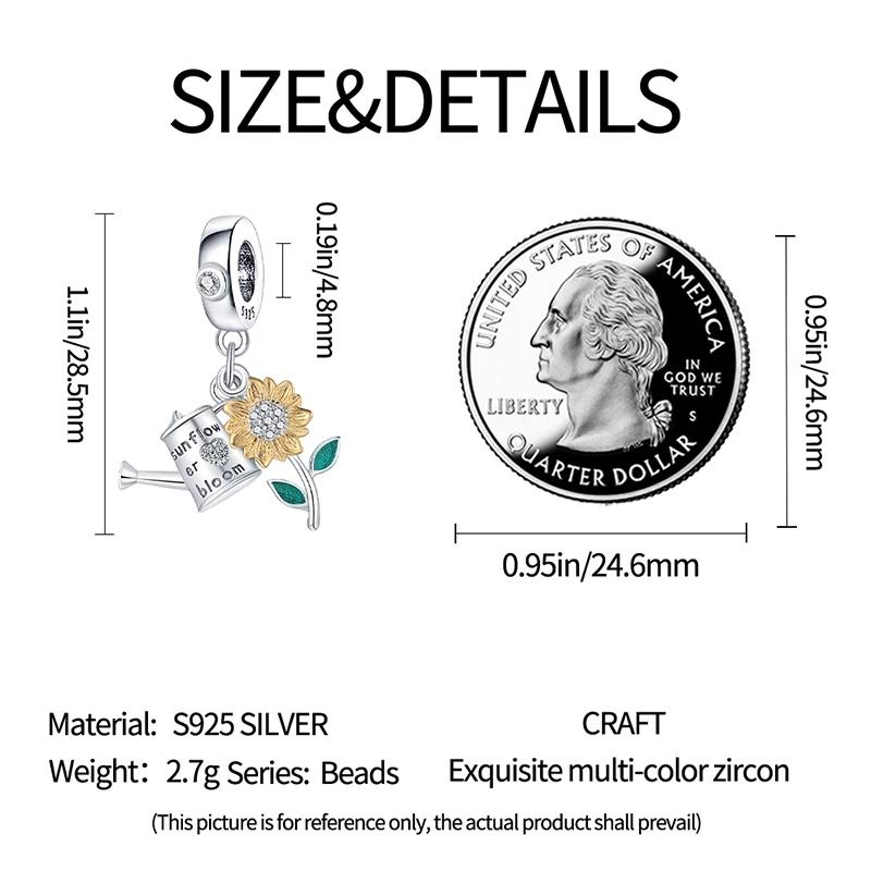 (Étoile) Plata Charms Of Ley Cuivre Charme Avocat Perles Tournesol Pour Bracelet Original 3 Mm Bricolage Cadeaux Femmes
