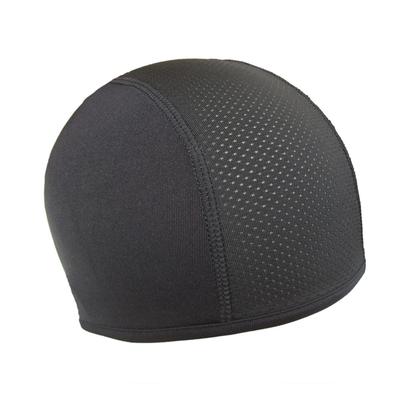 Czapka Pod Kask Oddychająca Odprowadzająca Pot Elastyczna Unisex Wkładka do Kasku Motocyklowego do Jazdy na Rowerze Biegania Czarna