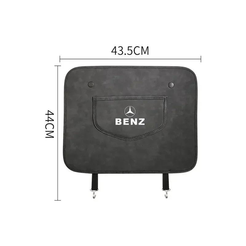Auto Anti-Kick-Pad Auto Sitzrücken Organizer Aufbewahrungstasche Für Mercedes Benz Amg W204 W213 W205 W211 W212 W176 W205 W203 Zubehör