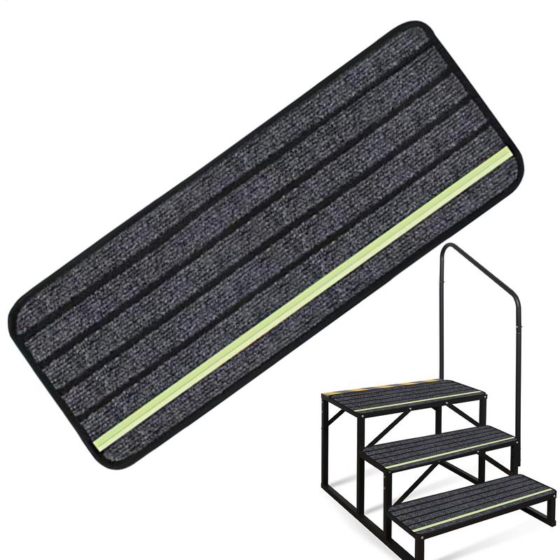 

RV Step Cover Indoor Step Covers Self-Adhesive Non-Slip Carpet Pad Dustproof Luminous For Home Deck Garage Outdoor Travel Truck