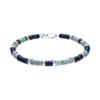 Bracelet - LUXENTER - Ekap - Amazonite - Lapis-lazuli - Rhodium Finish