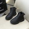 Martin Boots Women's Children's Spring and Autumn 2025 New Little Girl Leather Boots Boys Baby Middle and Older Children's Big Yellow Boots Short Boo